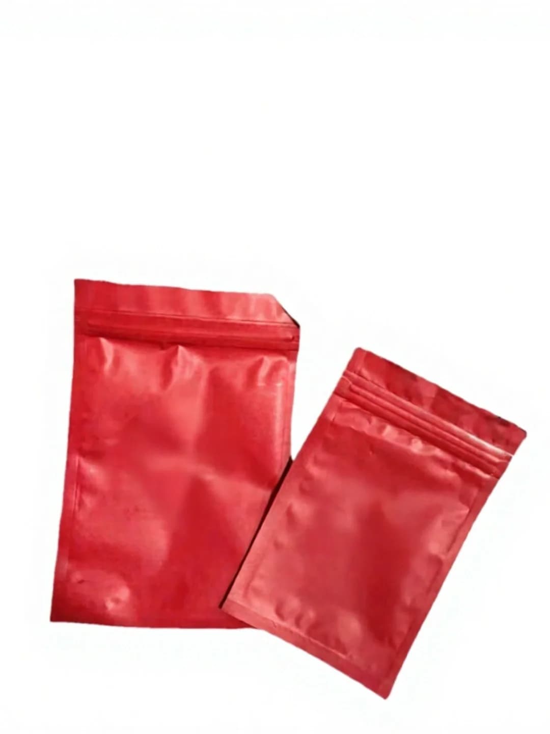 Matte plastic ziplock zakjes voor nageltools en press-on nagels