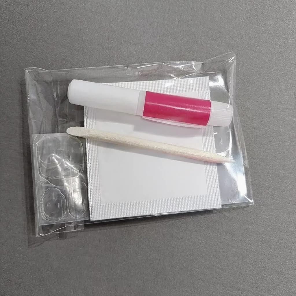 Press-on nagel toolkit met kleef tabs, vijl en remover